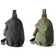 thumbnail image 3 of Sling Bag for Men & Women Canvas Crossbody Bag Outdoor Travel Hiking Backpack, 3 of 4