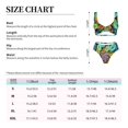 thumbnail image 6 of Honeii Hippie Style Print Women’s Bikini Set,Two Piece Swimsuit Bathing Suits,Stylish High Elasticity Swimwear for Beach and Pool, 6 of 7