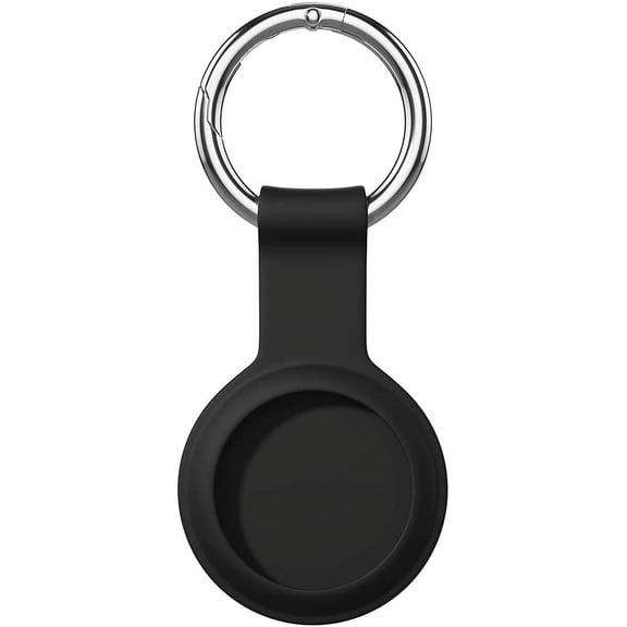 ACE Secure Holder Protector Case Compatible with Airtags Case with Key Chain Ring, Black
