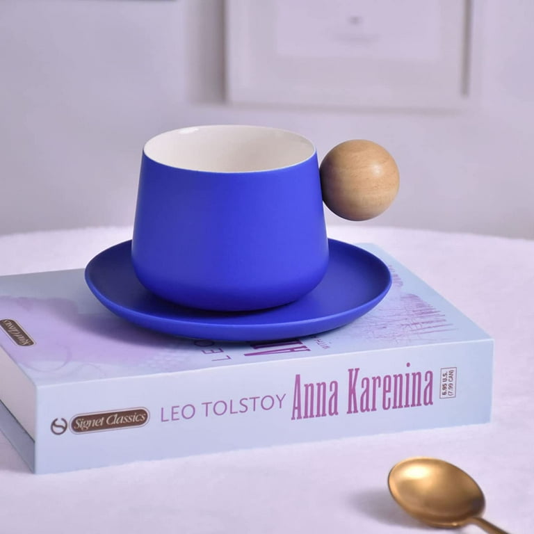 Coffee Mug 10oz HandMade Big Handle Ceramic Creative Coffee Cup Matte Color  
