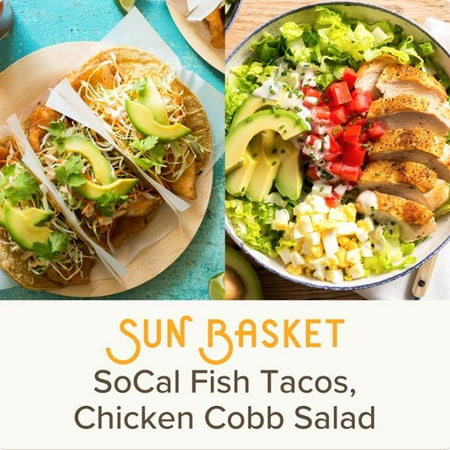 Sun Basket Meal Kits, 2 Recipes Serving 2, Organic Produce