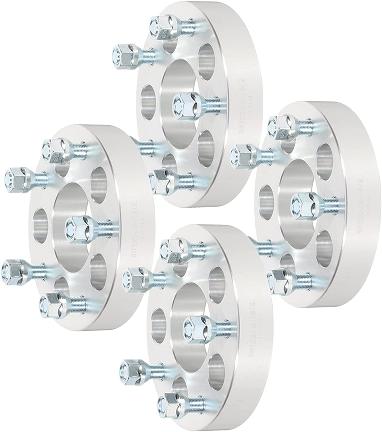 cciyu 4X 71.5mm Bolt On 1/2"x20 Thread Pinch Studs Wheel Spacers 5x4.5