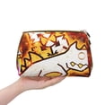 thumbnail image 3 of Saiise Geometry Dash Print Makeup Bag PU Leather Travel Makeup Bag Organizer Makeup Pouch, Portable Cosmetic Bags for Women,Cute Make Up Bag for Travel Size Toiletries Accessories Brushes, 3 of 7