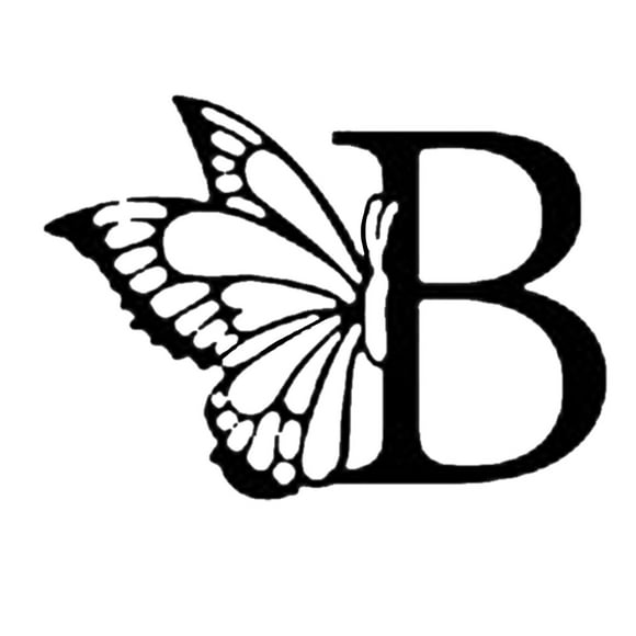 Letrero Metálico Con Forma De Mariposa Letrero Con Letras Letrero Con Monograma Letrero Metálico Con Letras Decoración De Habitaciones Letrero Con Mariposa Regalo