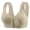 Green, variant on Timegard Bras for Women Button Front Closure Bras Back Smoothing Full Support Wireless Comfy Daily Sleep Bras(42,Beige)