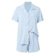 thumbnail image 3 of MKLEKYY Conjunto De Pijama De Mujer Con Pantalones Cortos Y Mangas Cortas, Con Botones, Para Dormir, Suave, Para El Hogar, 3 of 4