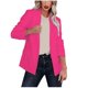 thumbnail image 1 of Pntutb - Chaqueta de manga larga con cuello vuelto para mujer, para mujer Pntutb Pntutb-6718, 1 of 8