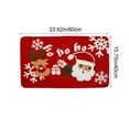 thumbnail image 3 of NWOKYZGH Christmas Bathroom Rugs Winter Bath Mat for Bathroom Extra Soft Absorbent Washable Non Slip Shower Mat Cute Lovely Christmas Holiday Rugs 15"x23", 3 of 6