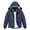 Navy, variant on Winter Jacket for Boys and Girls Waterproof Ski Jacket Winter Snow Coat Hooded Fleece Windproof with Zip Pockets Black 8-9Y