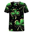 thumbnail image 4 of Blczomt T Shirts for Men Irish St Patricks Day Green Big & Tall T-Shirt Casual Clover Graphic Shamrock Mens Summer Clothes, 4 of 5