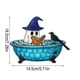thumbnail image 4 of Decoración de Halloween: Lámpara de Mesa con Forma de Fantasma para El Baño | Adorno para Chimenea, Escritorio o Estantería con Forma de Fantasma Leyendo | Luz Led | Base de Bañera con Patas de Garra, 4 of 5