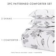 thumbnail image 4 of Noble Linens 2-Piece Light Gray Magnolia Gray Print Comforter Set, Twin/TwinXL, 4 of 9
