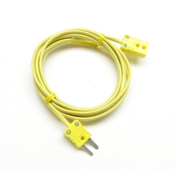 K-Type Thermocouple Extension Cable Wire with Miniature Mini Thermocouple Connectors 9 ft (= 3 Yard) Long