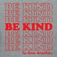 thumbnail image 3 of Teelocity Be Kind Repeat Graphic T-Shirt (2XL - Standard Fit, Athletic Heather Red Type), 3 of 4