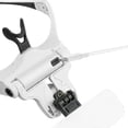 thumbnail image 2 of TFixol Bandeau Réglable avec 4 Lumières LED, 5 Lentilles Acryliques Interchangeables, Rechargeable par USB, Blanc (9892B2C1), 2 of 7