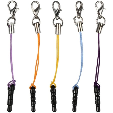 

NUOLUX 15 Pcs Charm Straps with Dust Plugs and Lobster Clasps Phone Decorative Lanyards DIY Accessories