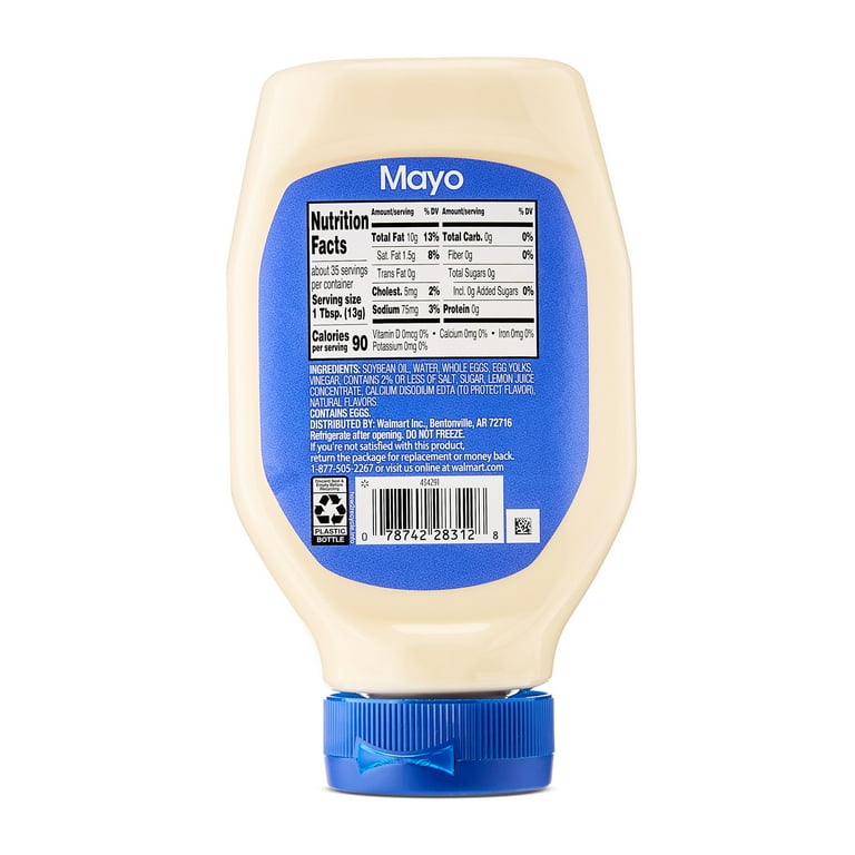 3 pack) Great Value Mayonnaise, 18 fl oz - Walmart.com