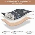 thumbnail image 5 of WOBOGO White Rose Baby Playmats Extra Large Waterproof Rollable Activity Pads for Toddlers 50×50inch, 5 of 7