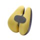 thumbnail image 3 of Cojín de cintura para silla con soporte lumbar, respaldo suave para el asiento del conductor, cómodo cojín de respaldo para sentarse durante largos Amarillo, 3 of 8