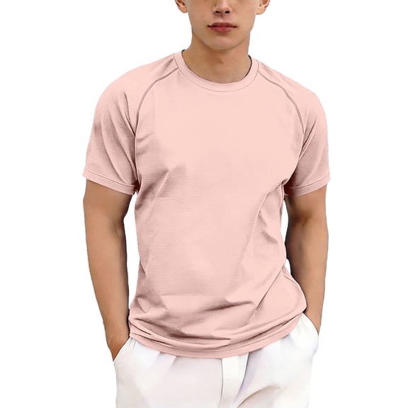 WRKEKC Activewear T-Shirts for Teens Short Sleeve Round Neck Solid Color Quick Dry Breathable Sport Tee Shirt 5-13 Years