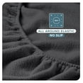 thumbnail image 6 of Super Soft Fleece Fitted Sheet - Split Head Flex King Size - Extra Plush Polar Fleece - Deep Pocket - All Season Cozy Warmth (SHFK, Grey), 6 of 6