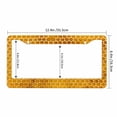 thumbnail image 3 of Sloboki Honeycomb Honey Bee License Plate Frame Universal Aluminum Metal Car Tag Holders Cars Decor, 3 of 5