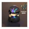 thumbnail image 1 of Pokemon 3D Crystal Ball Pikachu Figure Pokeball Engraving Crystal Charizard Model with Led Light Base Toys Anime Christmas Gift, 1 of 7