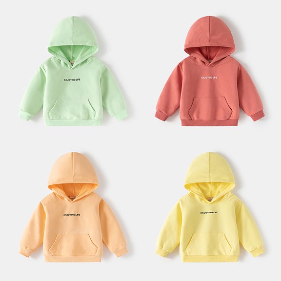 KHONTS Hoodie for Girls Fashion Long Sleeve Sweatshirts Cute Casual Funny Pullover Tops Kids Clothes,Size 2-8 Years