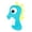 Cyan Seahorse, variant on Squeaky Plush Dog Toy, Double-Layer Tear-Resistant Chew Toy for Small to Large Dogs, Teething Boredom Relief(Green Sea Turtle)