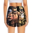 thumbnail image 2 of Lsque Five Nights At Freddy'S Printed Women's Running Shorts with Liner Pockets,Elastic Quick Dry Workout Athletic Gym Yoga Shorts,Womens High Waist Shorts-Small, 2 of 9