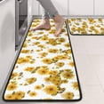 thumbnail image 2 of Kitchen Rugs Sets Of 2,White Yellow Flower Sunflower Pattern Anti Fatigue Kitchen Mat Rugs Non Slip Washable,Decorative Kitchen Floor Mats for Kitchen,Sink,Laundry,17"x47"+17"x47", 2 of 5