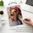 thumbnail image 3 of FORMRS Acrylic Clipboard with Low Profile Clip Standard A4 Letter Size, 12.5" x 9", Gray Dog Artist, 3 of 8