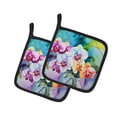 thumbnail image 2 of Carolines Treasures 7.5 x 7.5 in. Orchids in Watercolor Pot Holders - Set of 2, 2 of 2