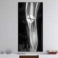 thumbnail image 2 of DesignArt Glittering Silver Pattern Large Wall Clock, 2 of 2