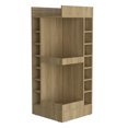 thumbnail image 2 of Corner Bar Cabinet, Liquor Cabinet Shelf, Corner Home Storage Cabinet Coffee Bar Wine Cabinet for Dining Room Living Room Kitchen Bathroom, Natural Wood, 2 of 7
