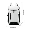 thumbnail image 2 of Gym Backpack,Waterproof Backpack With Shoe Compartment,19"×13"Large Capacity Sports Travel Backpack Lightweight Fitness Bag With Laptop Sleeve.White, 2 of 7