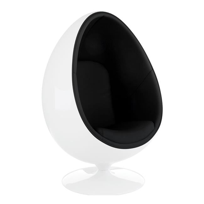 World Mod AL10123 Easter Egg Chair, Black