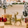 thumbnail image 7 of Noothes 2-Piece Resin Reindeer Figurines Set Deer Couple Decor for Christmas Home Accents Tabletop Mantle Display, 7 of 7