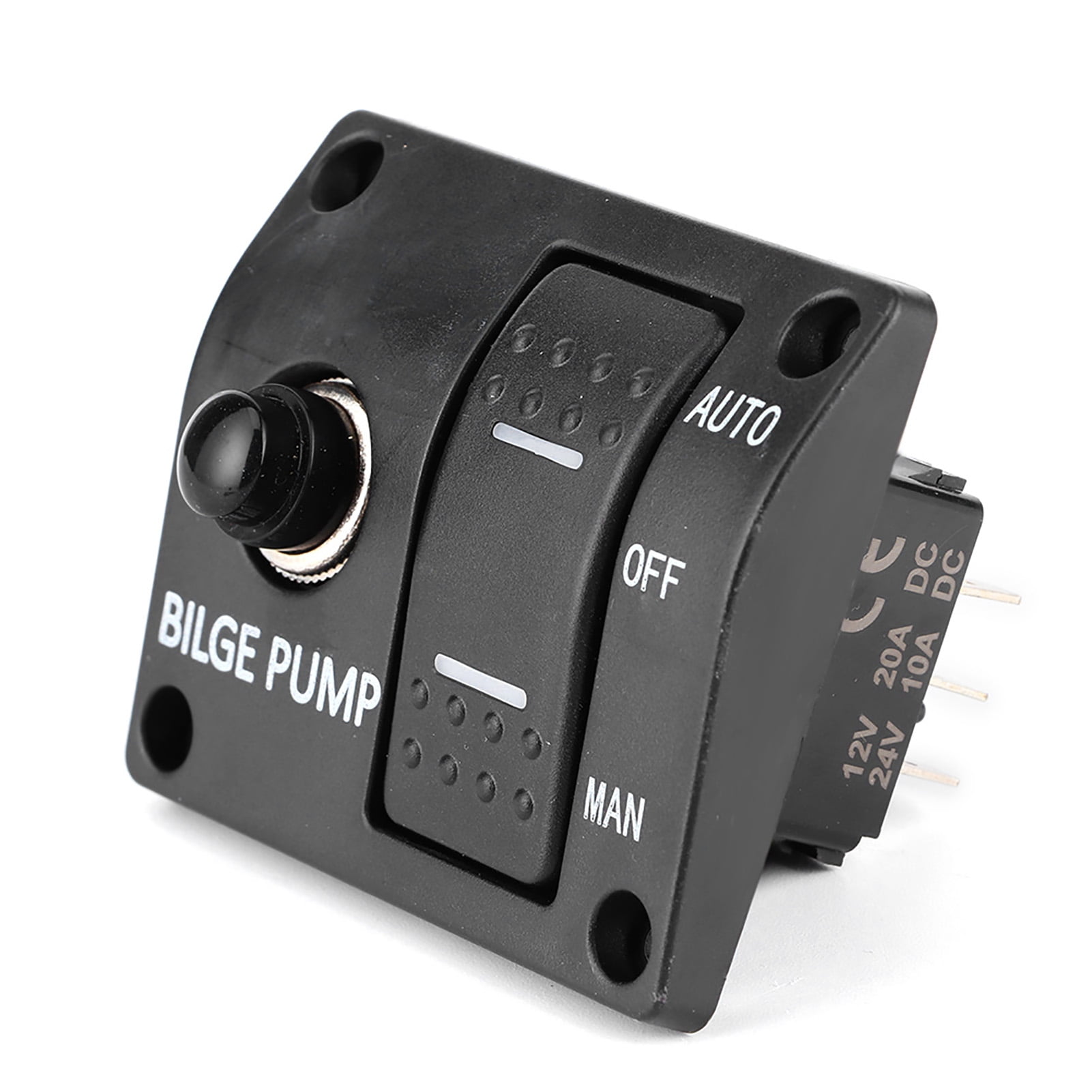 Bilge Pump 3 Way Panel, Automatic Float Switch Bilge Pump Switch Panel