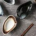 thumbnail image 5 of Spoon Holder Ceramic Sea Stone Flower Saucer Snack Seasoning Dish Cold Dish Dish Sushi Sauce Dish Plate Cutlery, B, 5 of 6