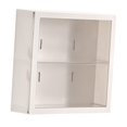 thumbnail image 2 of 2 Layer Clear Display Case,Wall Mounted Shelf with Door,Countertop Display Case for Collectible,Action Figure,Toy, Dustproof, 2 of 9