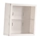thumbnail image 2 of Vitrina transparente de 2 capas, caja de almacenamiento a prueba de polvo, montaje en pared Blanco, 2 of 9