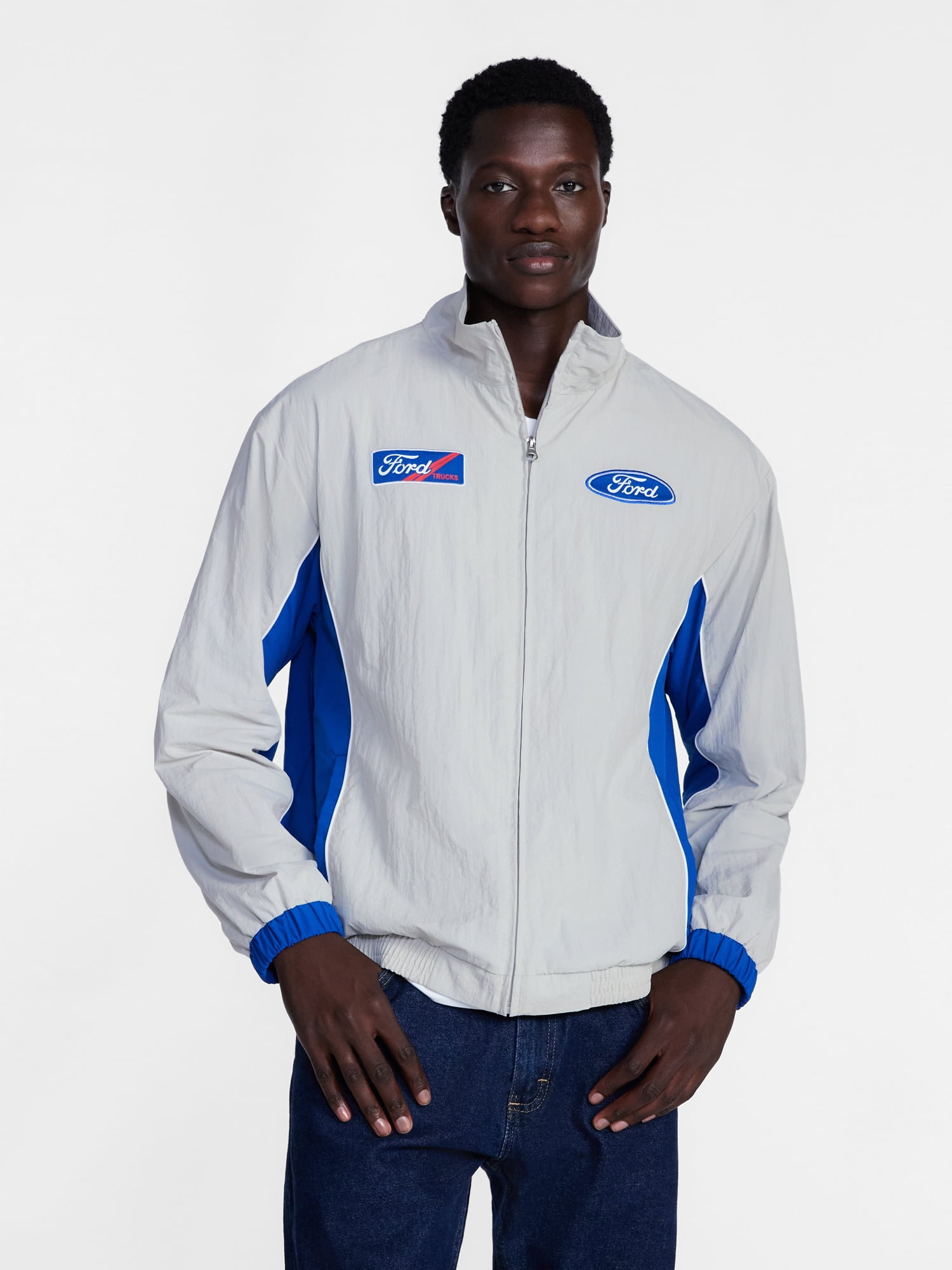 Ford Men's Graphic Windbreaker Jacket with Long Sleeves, Sizes S-3XL