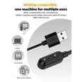 thumbnail image 4 of [2 Pack]Magnetic Charger Cable for Tikland 1.91-inch Smart watch,Compatible for Tikland Smartwatch Charging Replacement Accessory 1M/3.3ft - Black, 4 of 7
