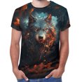 thumbnail image 2 of Mens T-Shirts Graphic Fashion Loose Fit Crew Streetwear Tee Workout Gym Shirts, Short Sleeve Active Running Athletic Tee Tops, 2 of 4