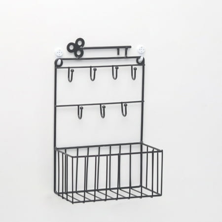 

Adhesive Wall Hooks Adhesive Hooks Wall Hanging Organizer Key Hooks Holder Storage Basket Decorative Iron Rack Decoration For Kitchen Bedroom Bathroom Office Black Friday Deals