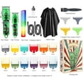Electric hair clipper cordless hair clipper men's haircut kit, with 16 guide combs, hair and