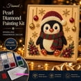 thumbnail image 4 of DIY Christmas Pearl Bead Painting Kit with Framed Canvas, Pattern Rhinestone Art Set with Instruction Manual, Festive DIY Craft, Decorative Tabletop and Wall Art for Decor, 4 of 6