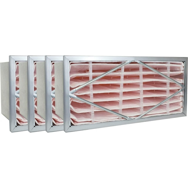 Filterbuy 12x24x12 MERV 11 (MPR 1200) Header, Rigid Cell Filters HVAC Replacement (4-Pack)