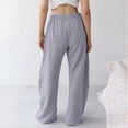 thumbnail image 6 of YOZGXEG Wide Leg Pants Women Women Wide Leg Interior Baggy Casual Barrel Elastic Waist Athletic Sweatpants Gray S-3Xl, 6 of 7